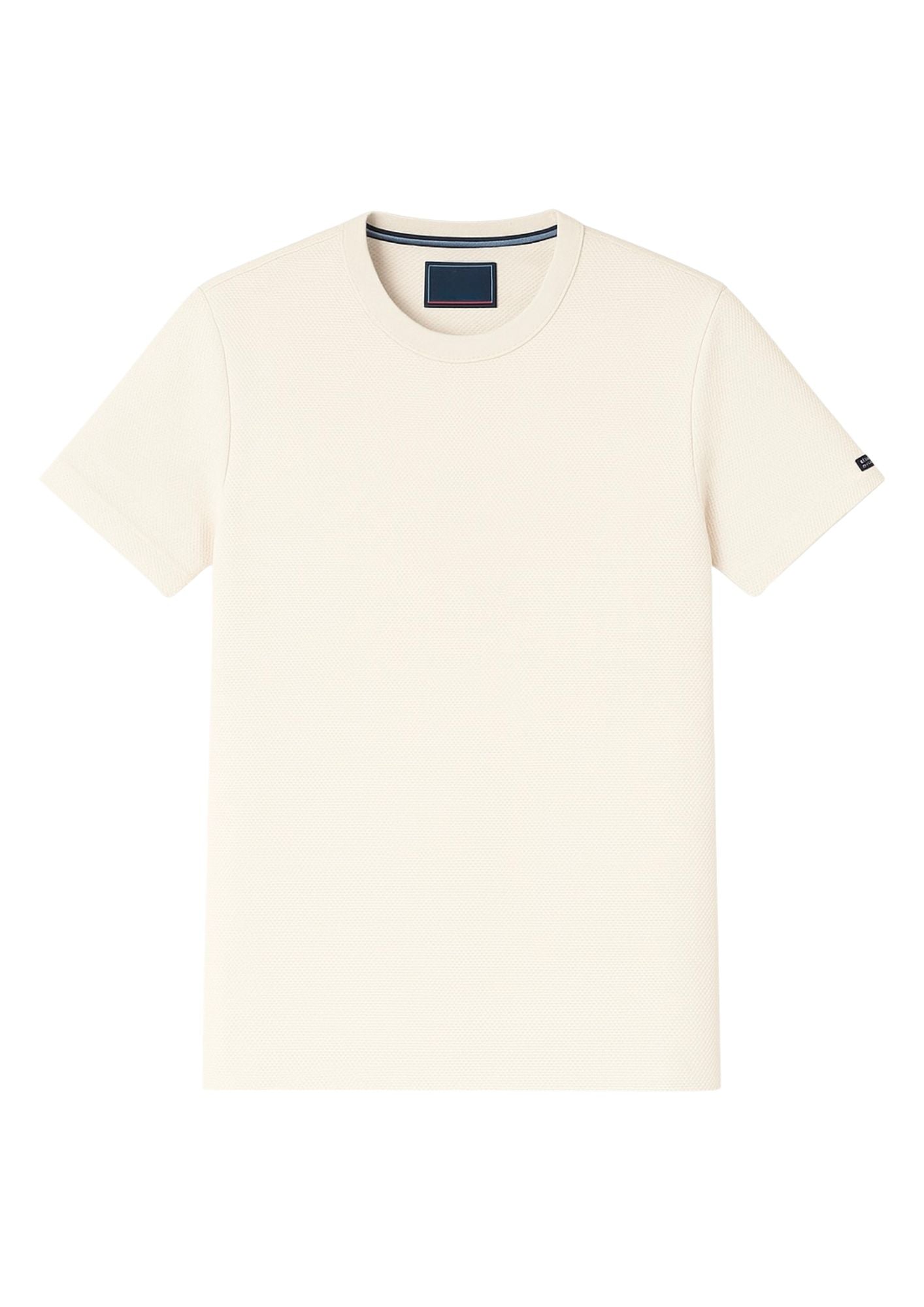 Jacquard Knit Cotton Tee