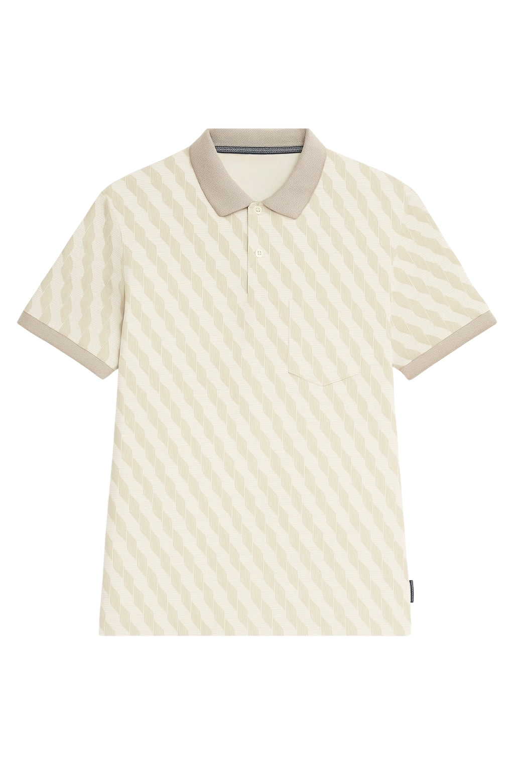 Patterned Polo Shirt