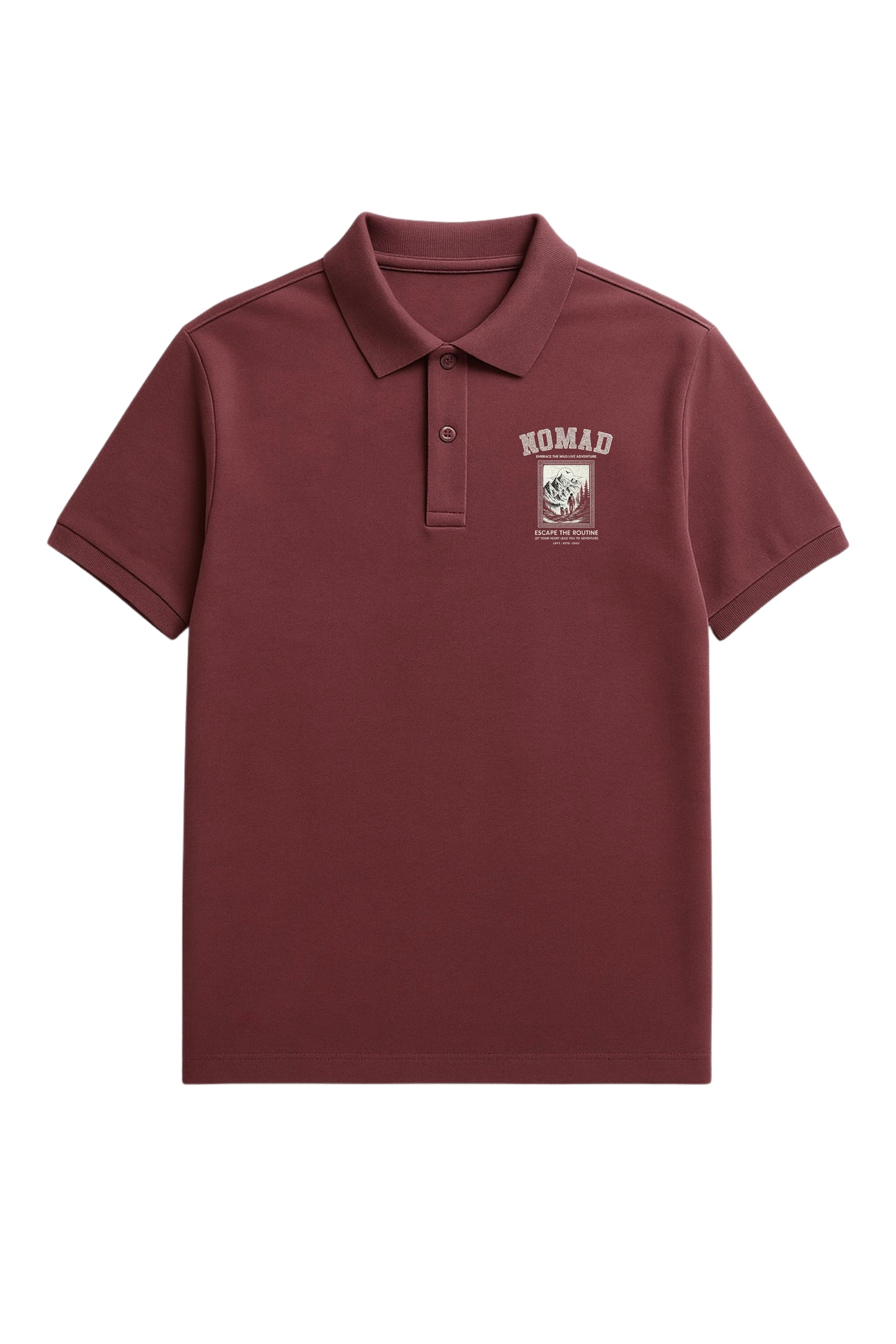 Graphic Polo Collar T-Shirt