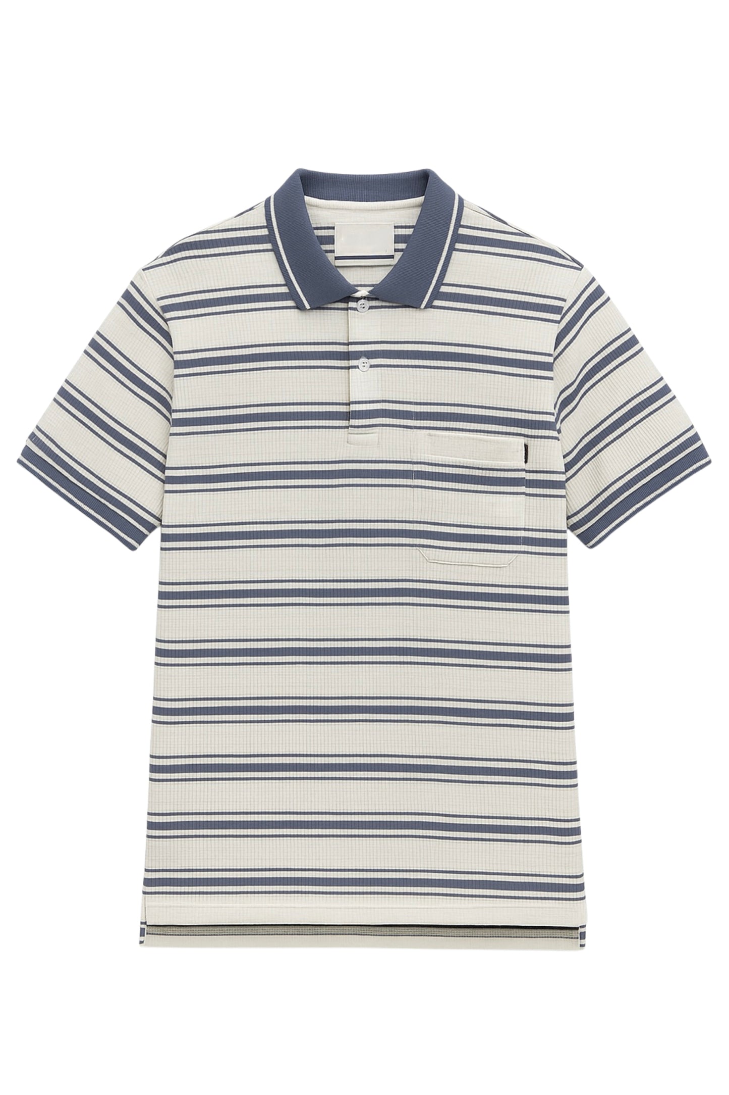 Striped Polo Collar T-Shirt