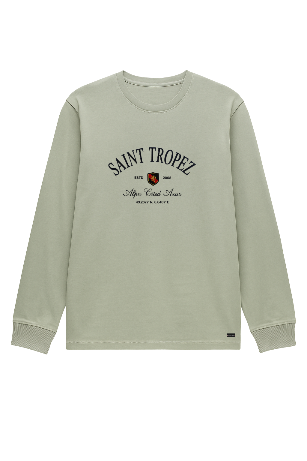 Saint Tropez Printed Beige Full-Sleeve T-Shirt