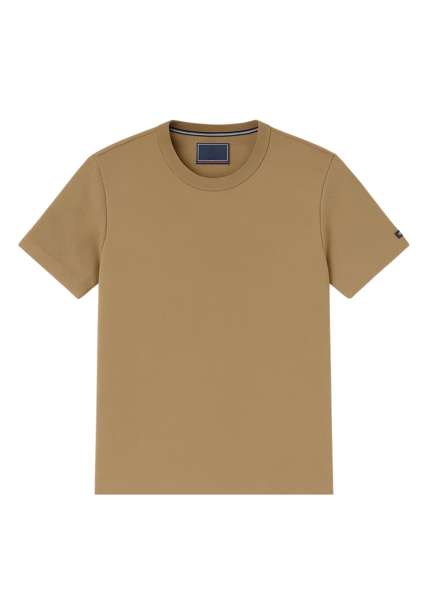 Jacquard Knit Cotton Tee