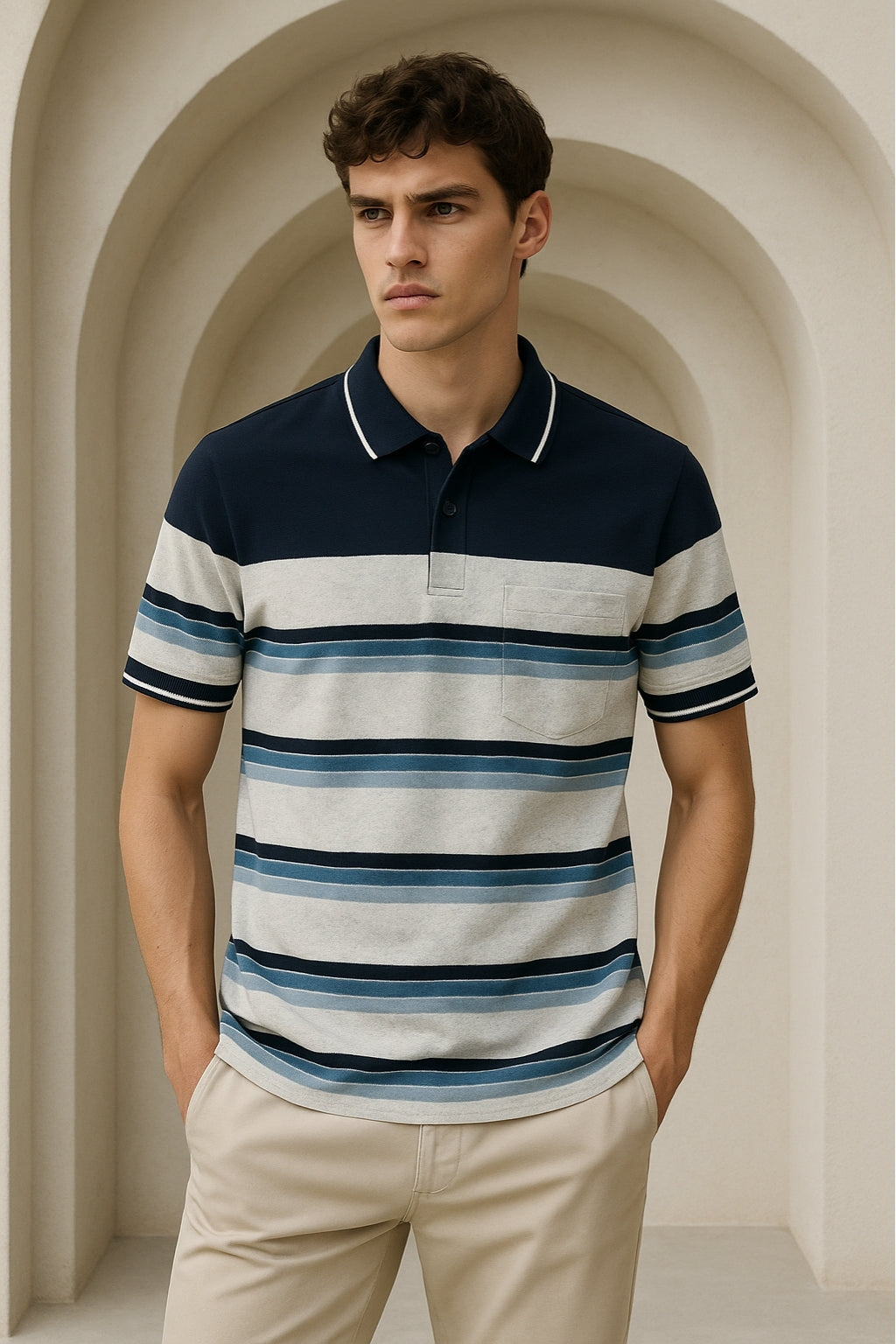 Striped Polo Shirt