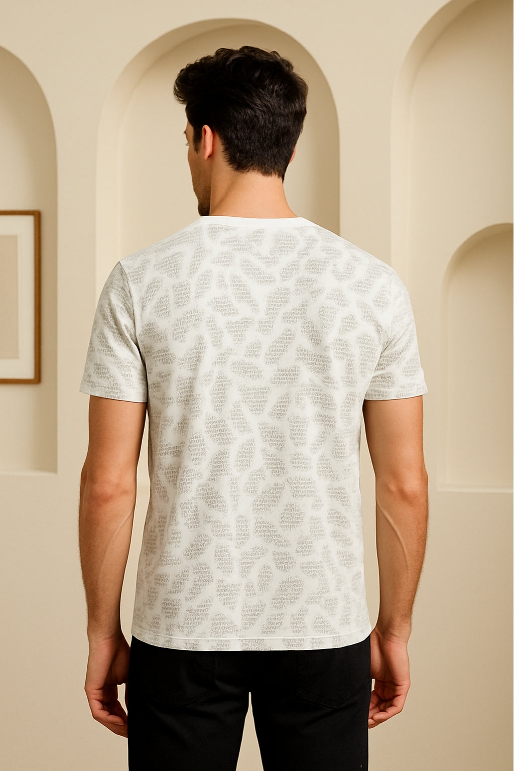 White Printed Graphic T-Shirt – Republic Edition