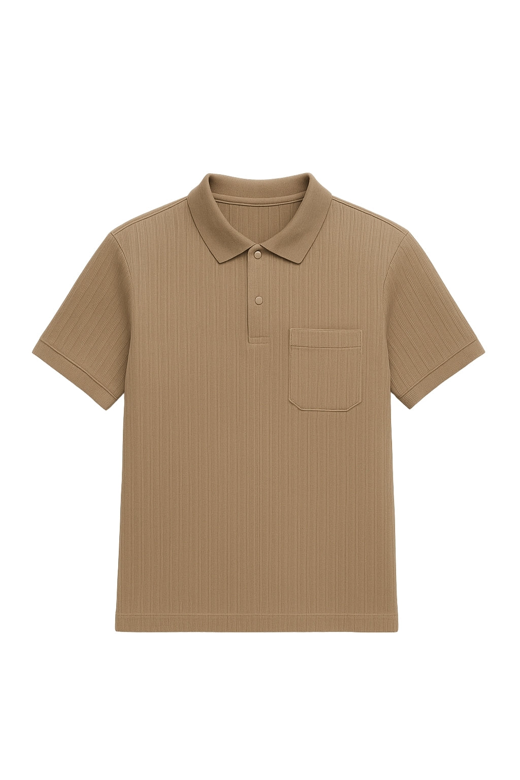 Light Grey Polo T-Shirt with Pocket