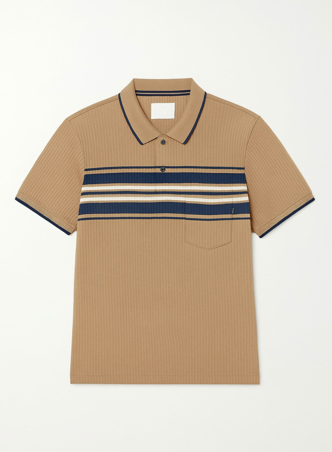 Men Polo with Navy & Maroon Stripes