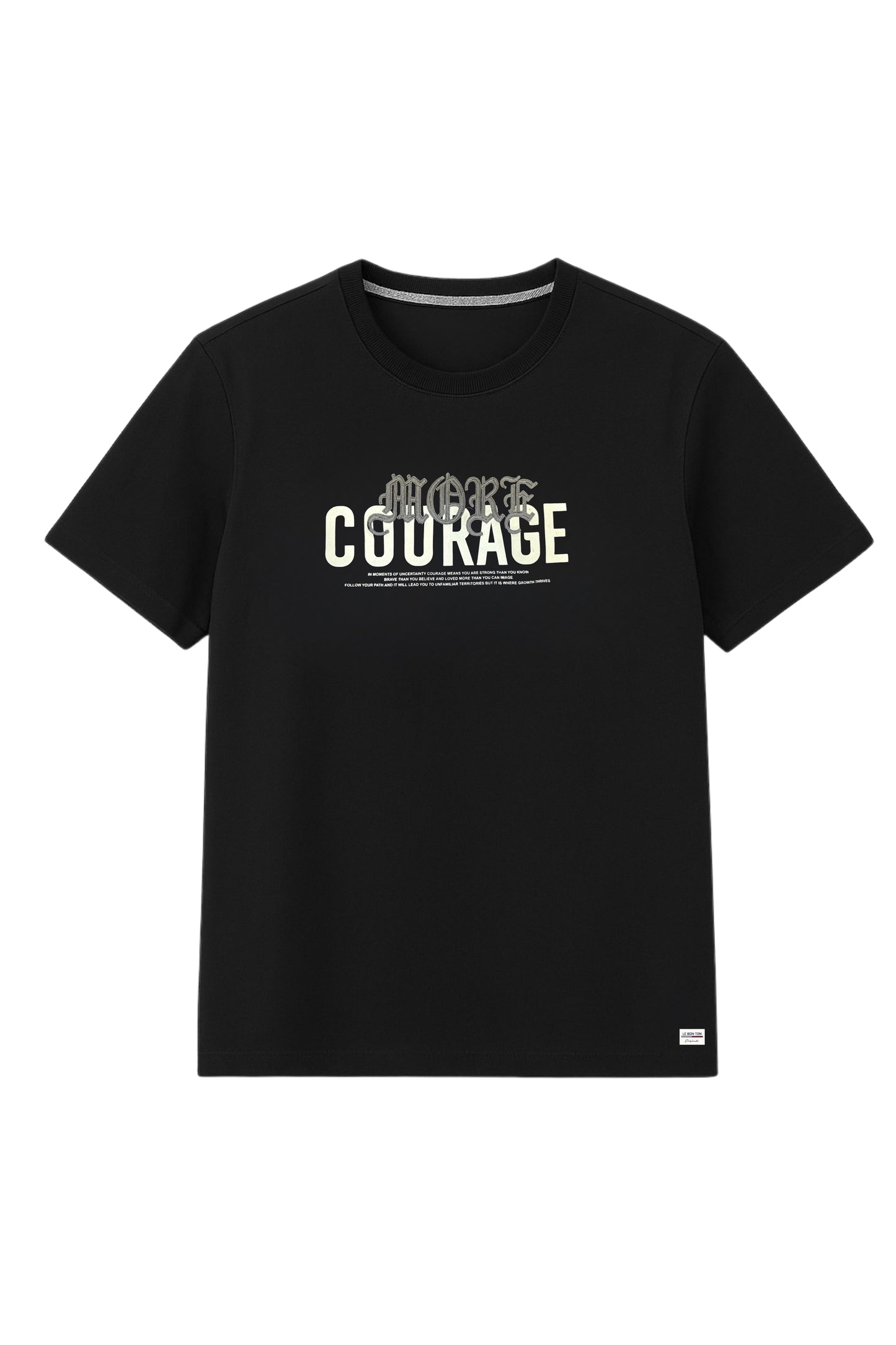 Blue Courage Graphic Crew Neck T-Shirt