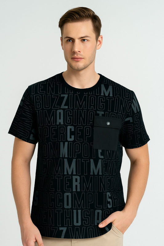 Monochrome Typography Tee